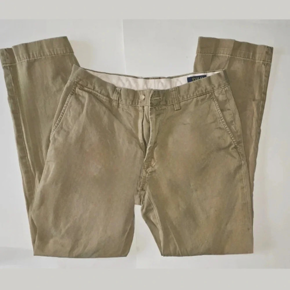 Polo Ralph Lauren Classic Fit Women's Khaki Pants - Picture 1 of 9